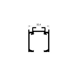 Albatur Sürme Kapı Alüminyum Üst Ray 1 Metre (150-9775-1410-1000) - 1