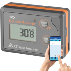 AZ 88362 Sıcaklık Nem Kayıt Cihazı Datalogger | Akıllı Telefon Uyumlu - 1