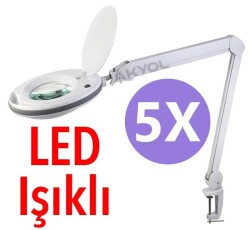 B150 Led Işıklı Masaüstü Lup Büyüteç (5X) - 1