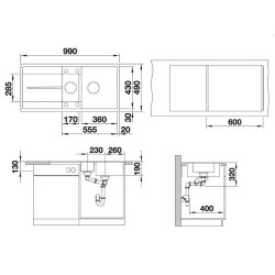 Blanco Metra 6S F Jasmine Silgranit Eviye (519116) - 2