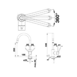 Blanco Mida S Spiralli Batarya Antrasit Renk (521455) - 2