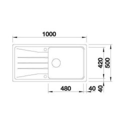 Blanco Sona XL 6S Antrasit Eviye (519689) - 4