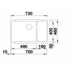 Blanco Subline 700 U Level 1.5 Göz Damlalıksız Tartufo Granit Eviye (523459) - 2