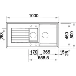 Blanco Zia 6S Silgranit Eviye Antrasit Seri Sonu Teşhir (514740) - 3