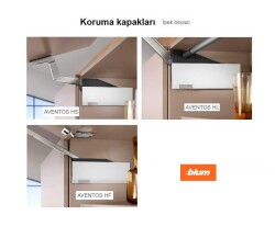 Blum Aventos HF/HL/HS Güç Ünitesi SAĞ Kapak Beyaz Renk (22.8001RB) - 1