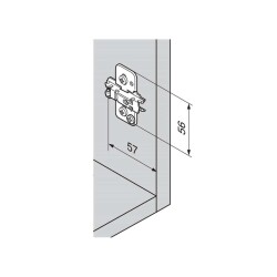 Blum Ekzantrik Ayarlı Menteşe Tabanı (173H7100) - 2