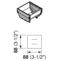 Blum Orgaline Taşınabilir Kaşıklık Çanak 88*88 (ZSI010SI) - 3