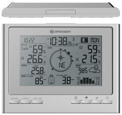 Bresser 7-in-1 ClimateScout Exclusive Line Weather Center, silver - 3