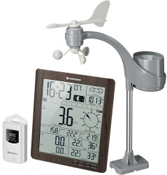 Bresser ClimaTemp XXL Weather Station, wooden look - 1