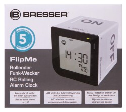 Bresser FlipMe Tabletop Alarm Clock, silver - 16