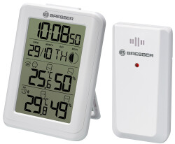 Bresser MyClimate Thermo/Hygrometer Clock, white - 1