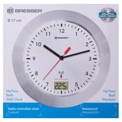 Bresser MyTime Bath Waterproof Wall Clock, white - 7