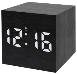 Bresser MyTime WAC Tabletop Alarm Clock, black - 1