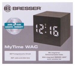 Bresser MyTime WAC Tabletop Alarm Clock, black - 11