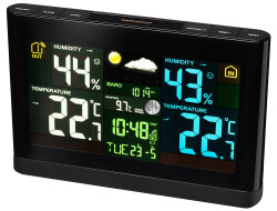 Bresser Weather Station with Colour Display, black - 1