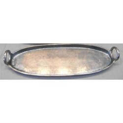 Cor Mulder Antik Renk Oval Tepsi 49*17 cm (CM 89578) - 1