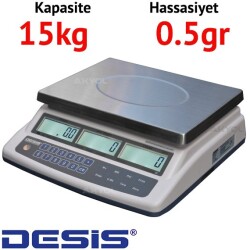 Desis ATC-15 Hassas Sayıcı Terazi - Hassasiyet: 0.5 gr. Max: 15 kg. - 1