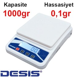 Desis KFS-A 1000 Dijital Terazi - Hassasiyet: 0,1 gr. Max: 1000 gr. - 1