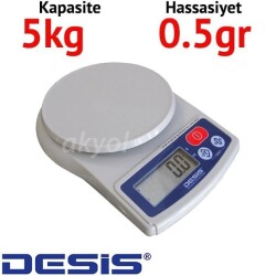 Desis LB 5000 Dijital Hassas Terazi - Hassasiyet: 0,5 gr. Max: 5 kg. - 1