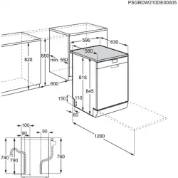 Electrolux ESF5534LOW A++ 6PRG Airdry Solo Bulaşık Makinesi Beyaz - 3