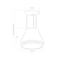 Elica Shining Peltrox F50 Ada Tipi Davlumbaz (PRF0120497) TEŞHİR ÜRÜNÜ - 2