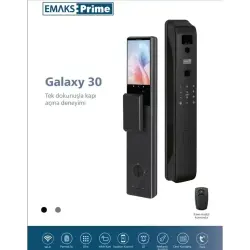 Emaks Prime Galaxy 30 Akıllı Kapı Kilidi Siyah (EE.BCK.003.0003.R001) - 2