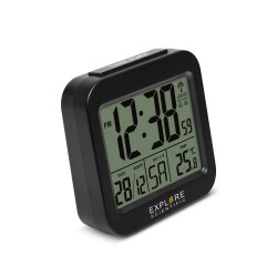 Explore Scientific RC Alarm Clock, black - 3