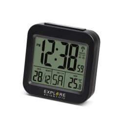 Explore Scientific RC Alarm Clock, black - 2