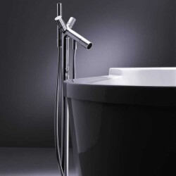 Hansgrohe Starck 10458000 2 Kulplu Banyo Bataryası Ayaklı Krom (HG22) - 1