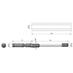 Italiana Ferramenta Ayarlanabilir Gizli Raf Tutucu 14x140mm (1621005000) - 2