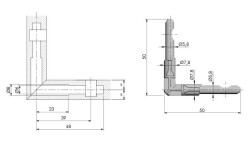 Italiana Ferramenta Kross 8 Dübel 90° (2121150000) - 2