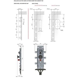 Italiana Ferramenta Libra H2 3 Pimli Döner Kilitli Askı Elemanı (63420020ZN) - 2