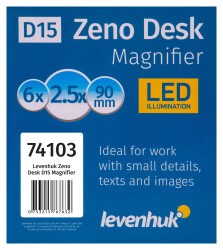 Levenhuk Zeno Desk D15 Büyüteç - 12