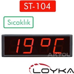 Loyka ST-104 Işıklı Termometre Saat - 1