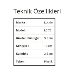 Lucido LC 75 Ay Mekanizma Büyük 1 Adet LC75AY Pimsiz Yaylı (L-1151-10) - 2