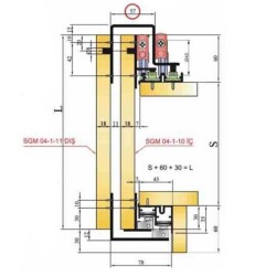 Mepa Ayarlı Sürgülü Gardırop Sistemi (SGM04-1-10) - 2