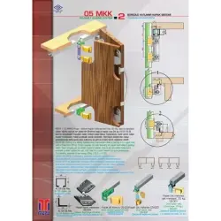 Mepa Katlanır Kapak Çift Sistem - Ray Hariçtir (05MKK2C) - 3