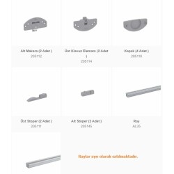 Mepa Sürme Cam Kapak Mekanizması SCK 35C - 3