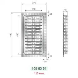 Mesan Antasit Gri 27 cm Traybond Tabaklık (105-83-51-309) - 4