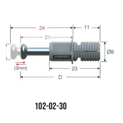 Mesan Dufix 8mm (102-02-30-403) - 2