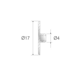 Mesan Eko Plastik Msfix Tapası Antrasit 17mm (102-91-08-309) - 2