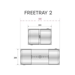 Mesan Free Tray Büyük Modüler Kaşıklık Antrasit Gri (105-81-14-309) - 3