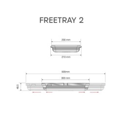 Mesan Free Tray Büyük Modüler Kaşıklık Antrasit Gri (105-81-14-309) - 4