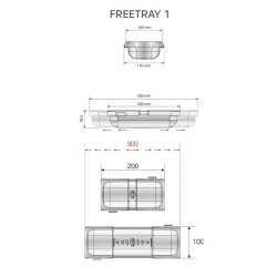 Mesan Free Tray Küçük Modüler Kaşıklık Antrasit Gri (105-81-13-309) - 3