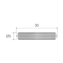 Mesan Plastik Kavela 5mm Siyah 5X30 (102-06-01-301) - 2