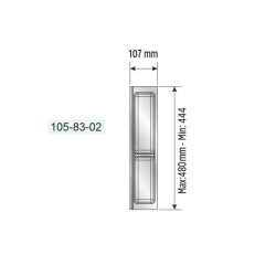 Mesan Traybond Çift Bölme Beyaz Kaşıklık 107mm (105-83-02-302) - 3