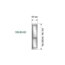 Mesan Traybond İki Bölme Beyaz Kaşıklık 107mm (105-83-02-302) - 2