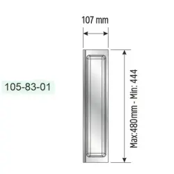 Mesan Traybond Tek bölme Beyaz Kaşıklık 107mm (105-83-01-302) - 2