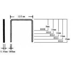 Nurtel 814 (80/14) Zımba Teli 3000 Adet (92-05-01) - 2