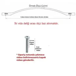 Özer Ay Modeli 192mm Krom Kulp (B-03-192-18) - 3